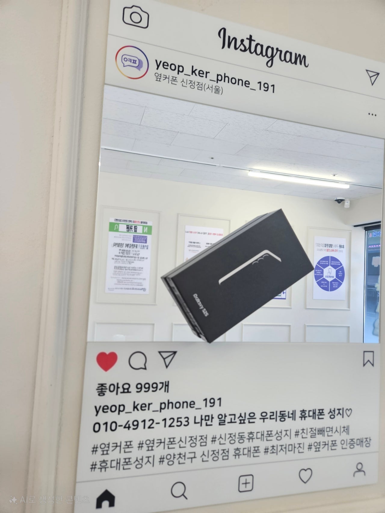 옆커폰 양천구신정점에서 s25 가져갑니다